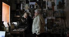 John Berger looking out with Tilda Swinton